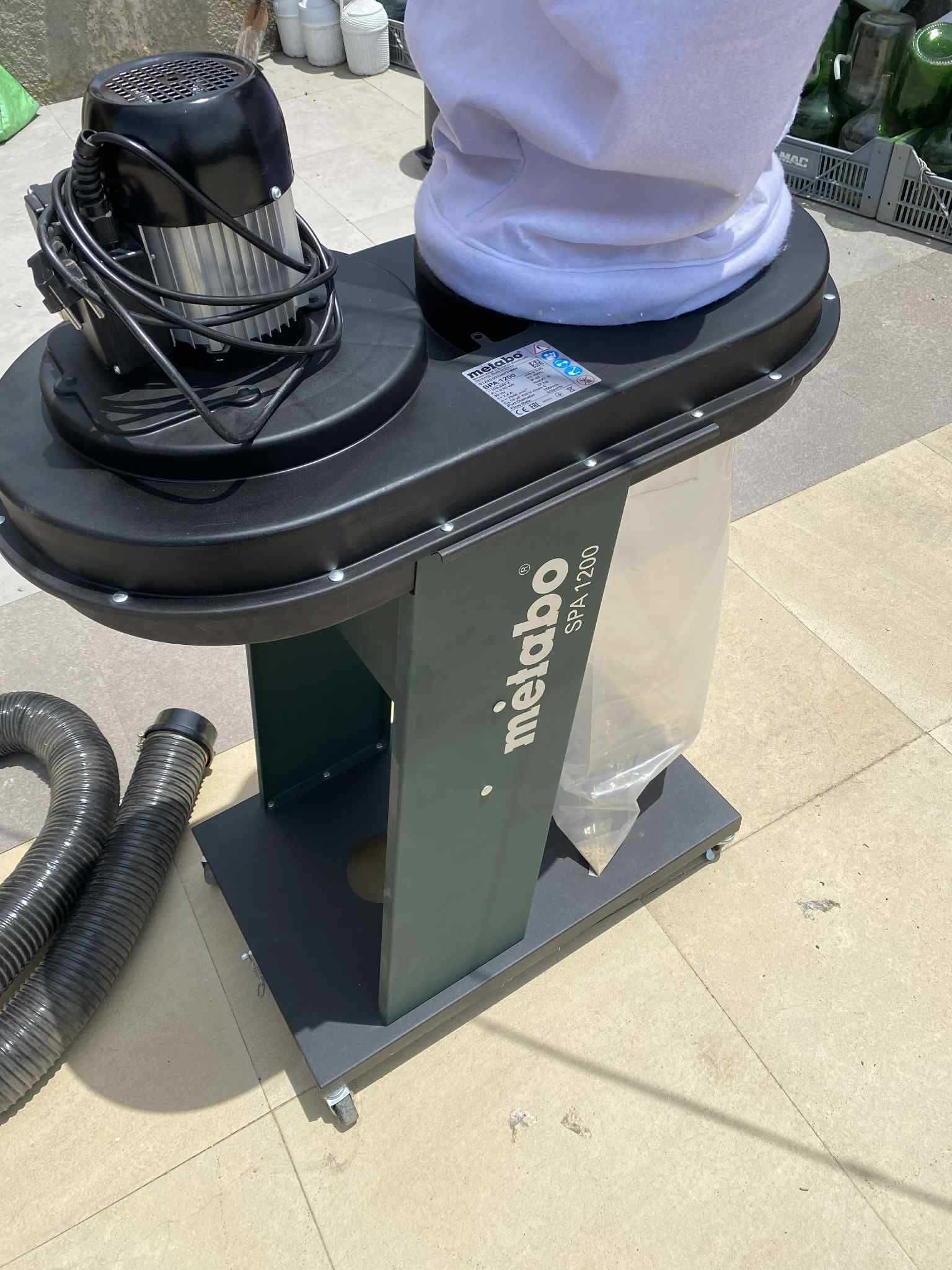 Extrator de Aparas Metabo SPA 1200 - Aspirador industrial COMO NOVO