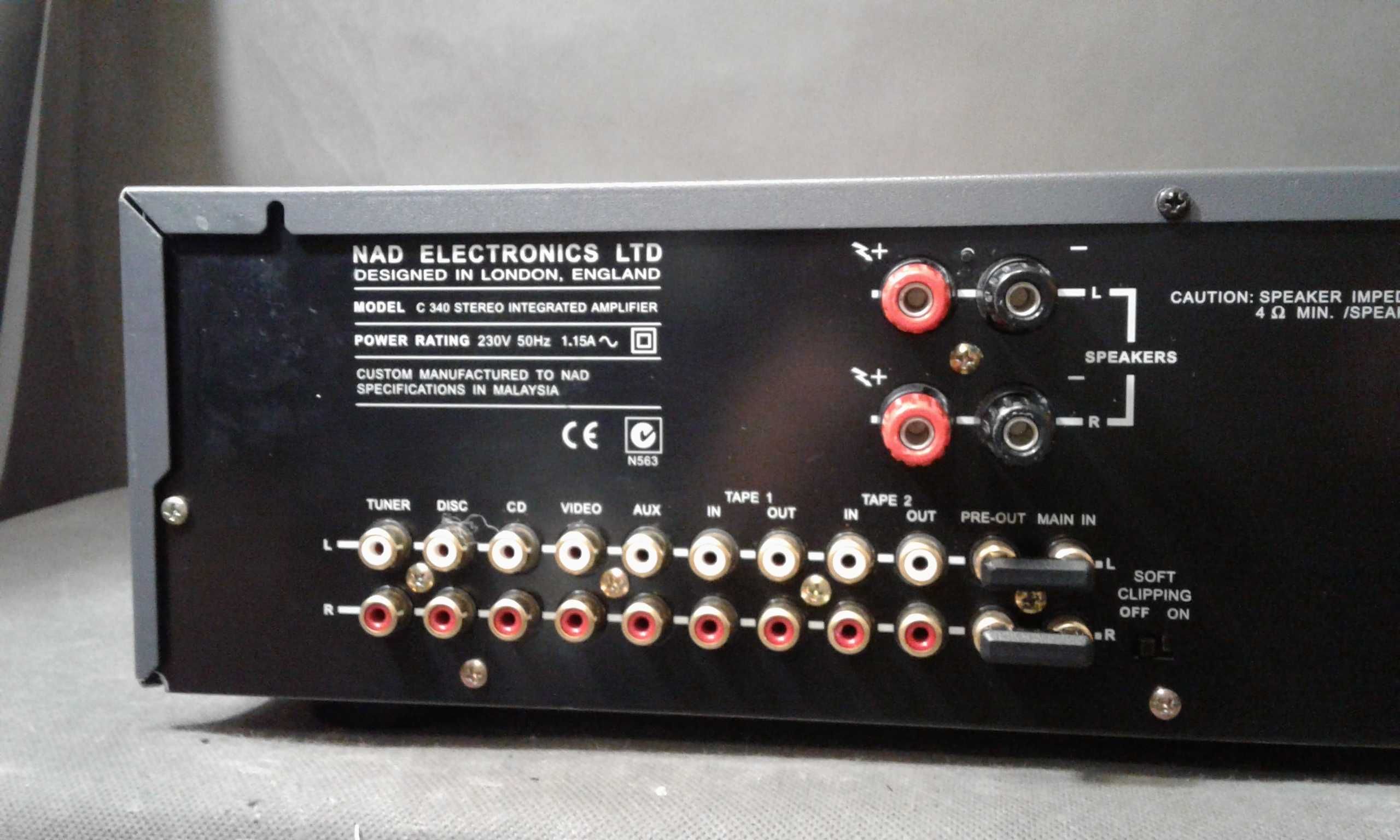 NAD C340, wzmacniacz stereo