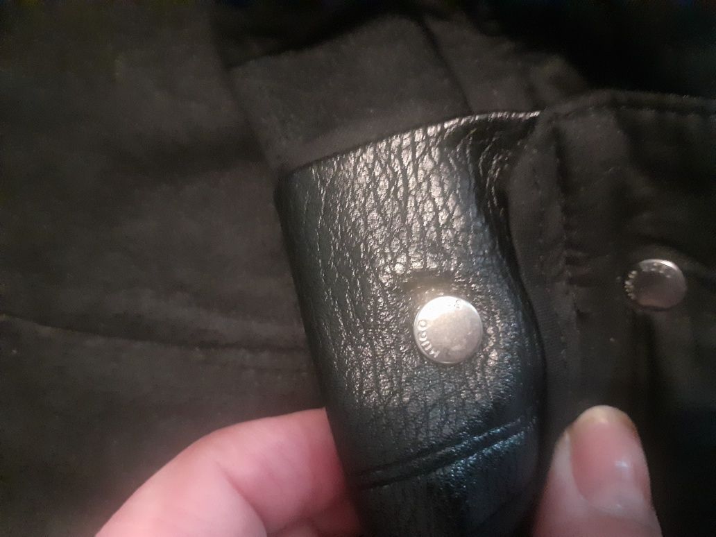 Spodnie skóropodobne hugo boss tanio