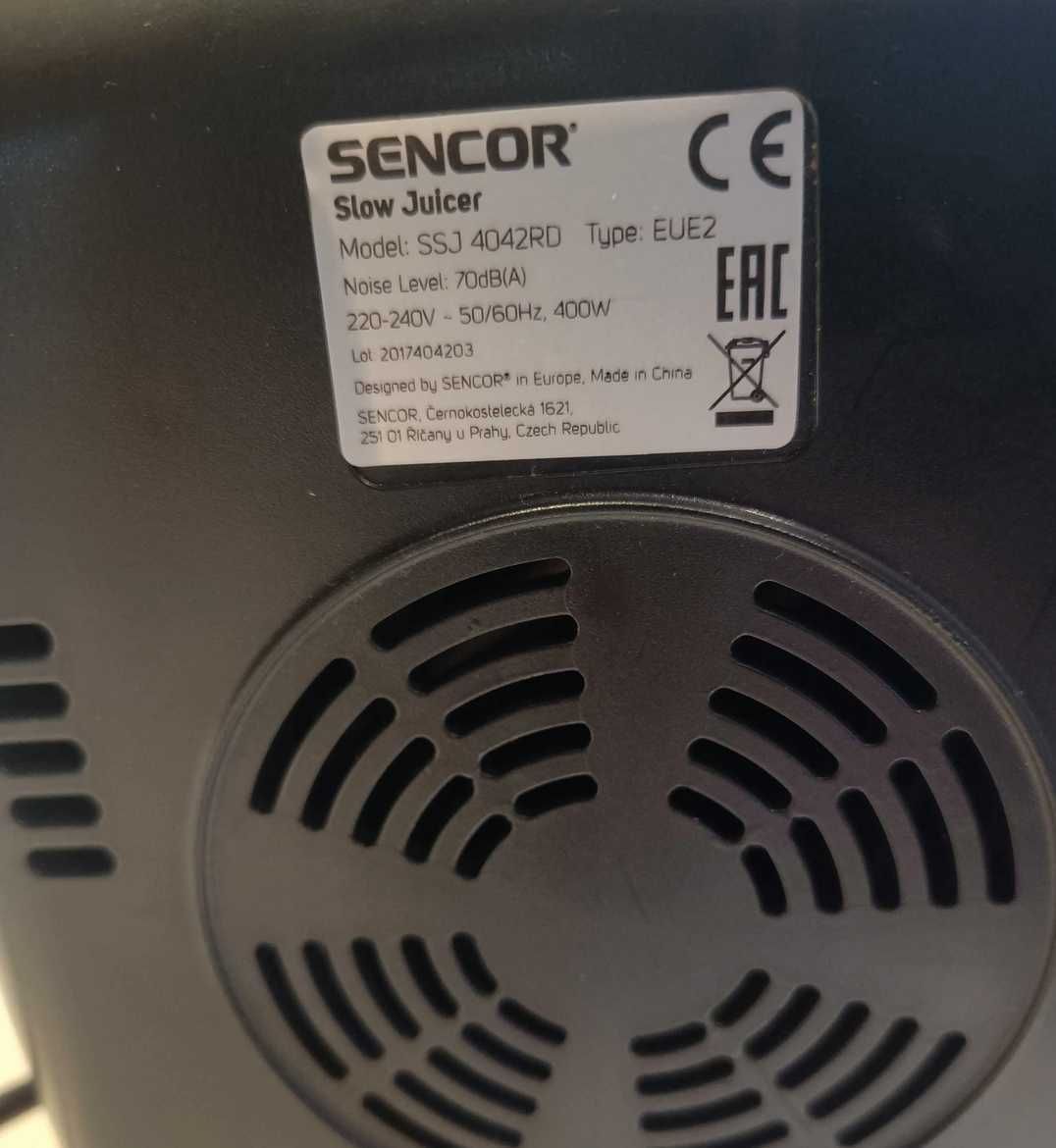 SENCOR SSJ 4042RD EUE2 uszkodzony na części