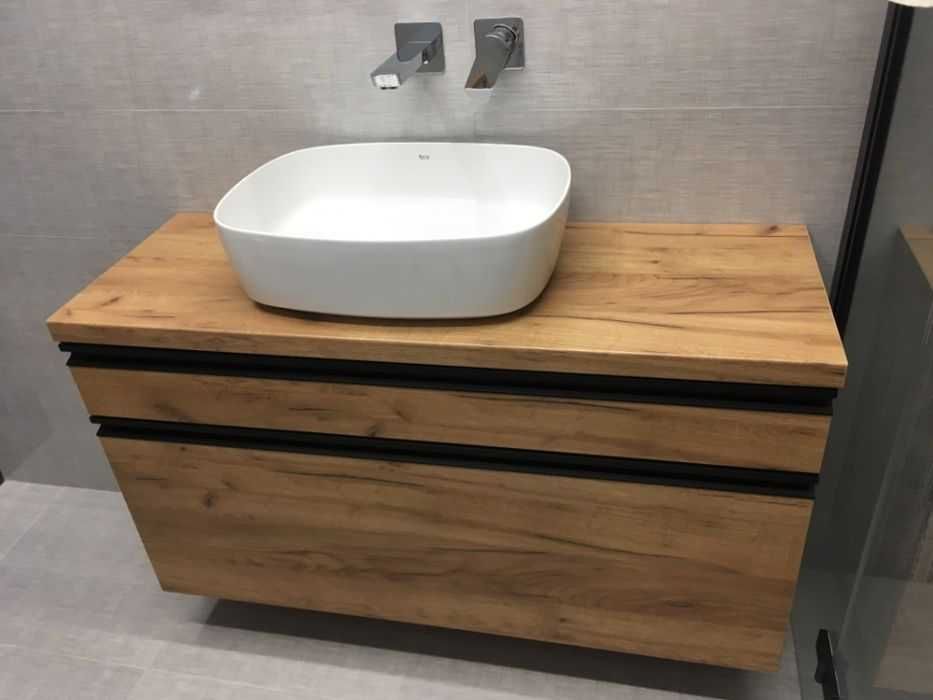Szafka pod umywalkę -meble łazienkowe na wymiar - prowadnice BLUM
