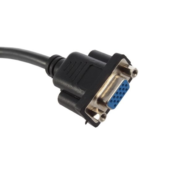 U024 Cabo HDMI Macho Para VGA HD-15 Fêmea 1080P Novo! <T