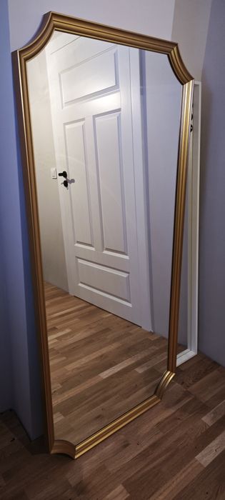 Lustro IKEA SVANSELE złote duże 73x158