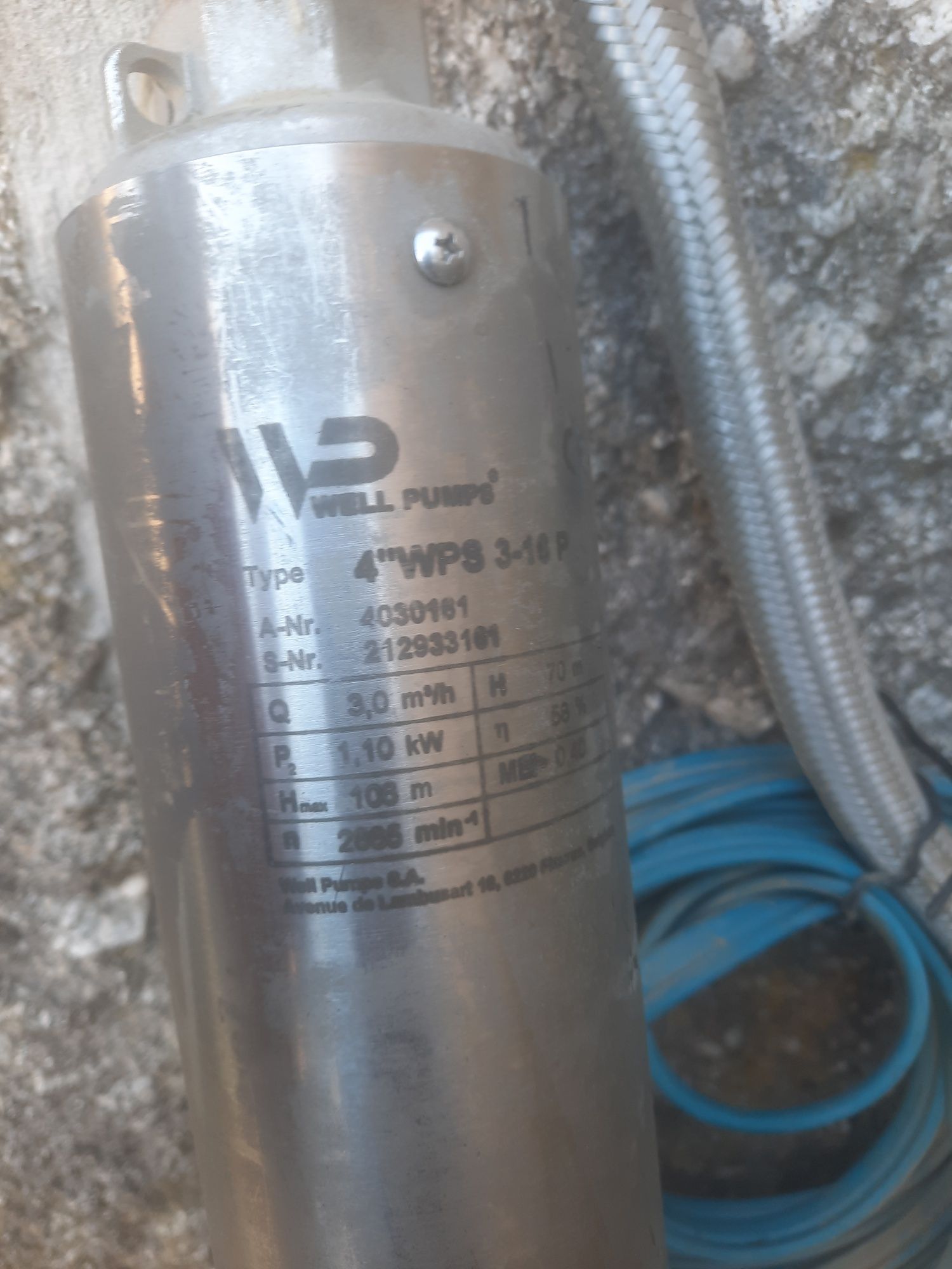 Bomba de água de furo ou poço