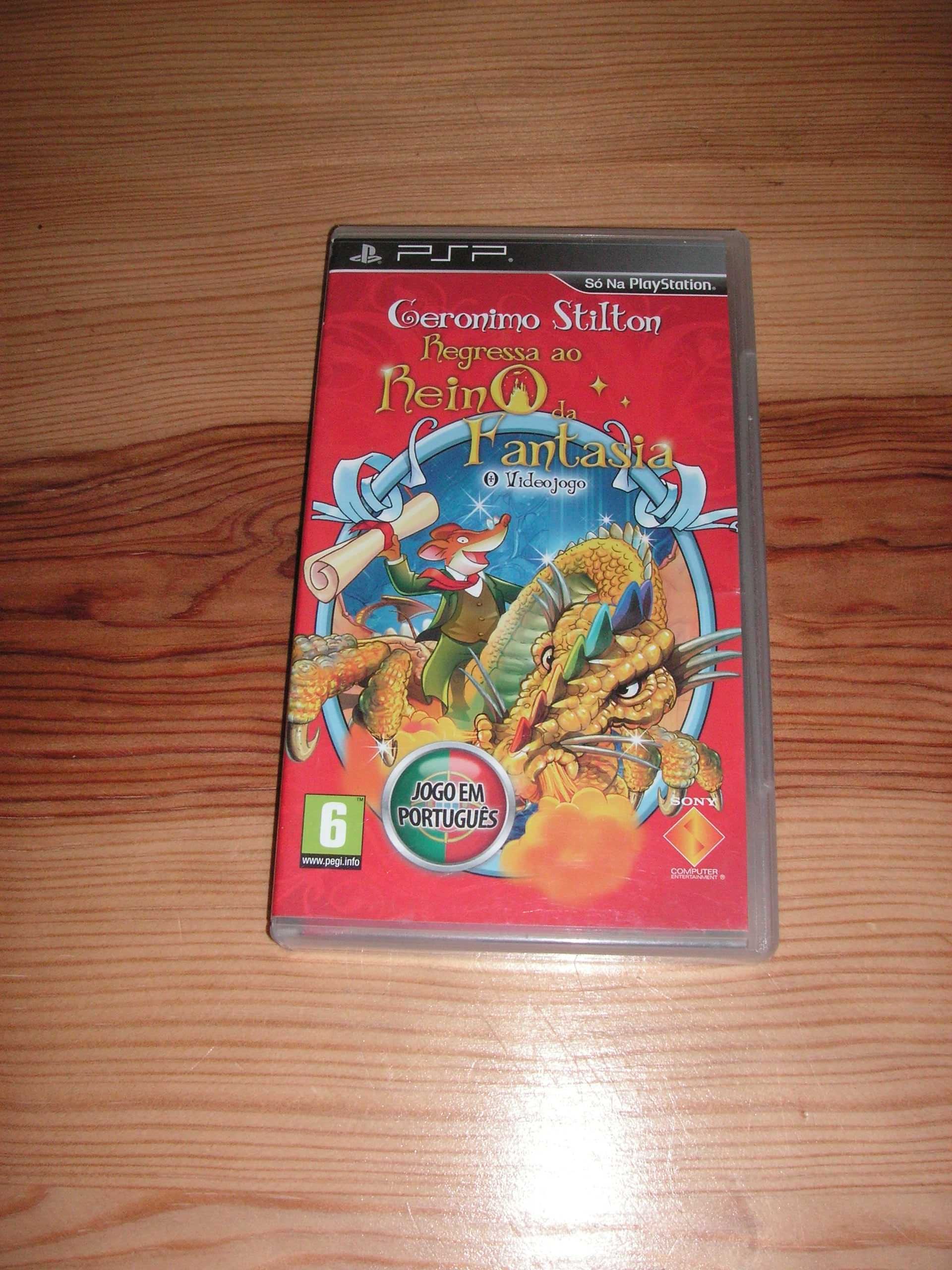 Jogo PSP Portabl Marvel Sup Hero Squad, Up Altamente, Geronimo Stilton