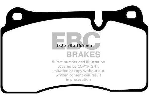 Pastilhas Calços EBC DP61922 Range Rover L322 Brembo