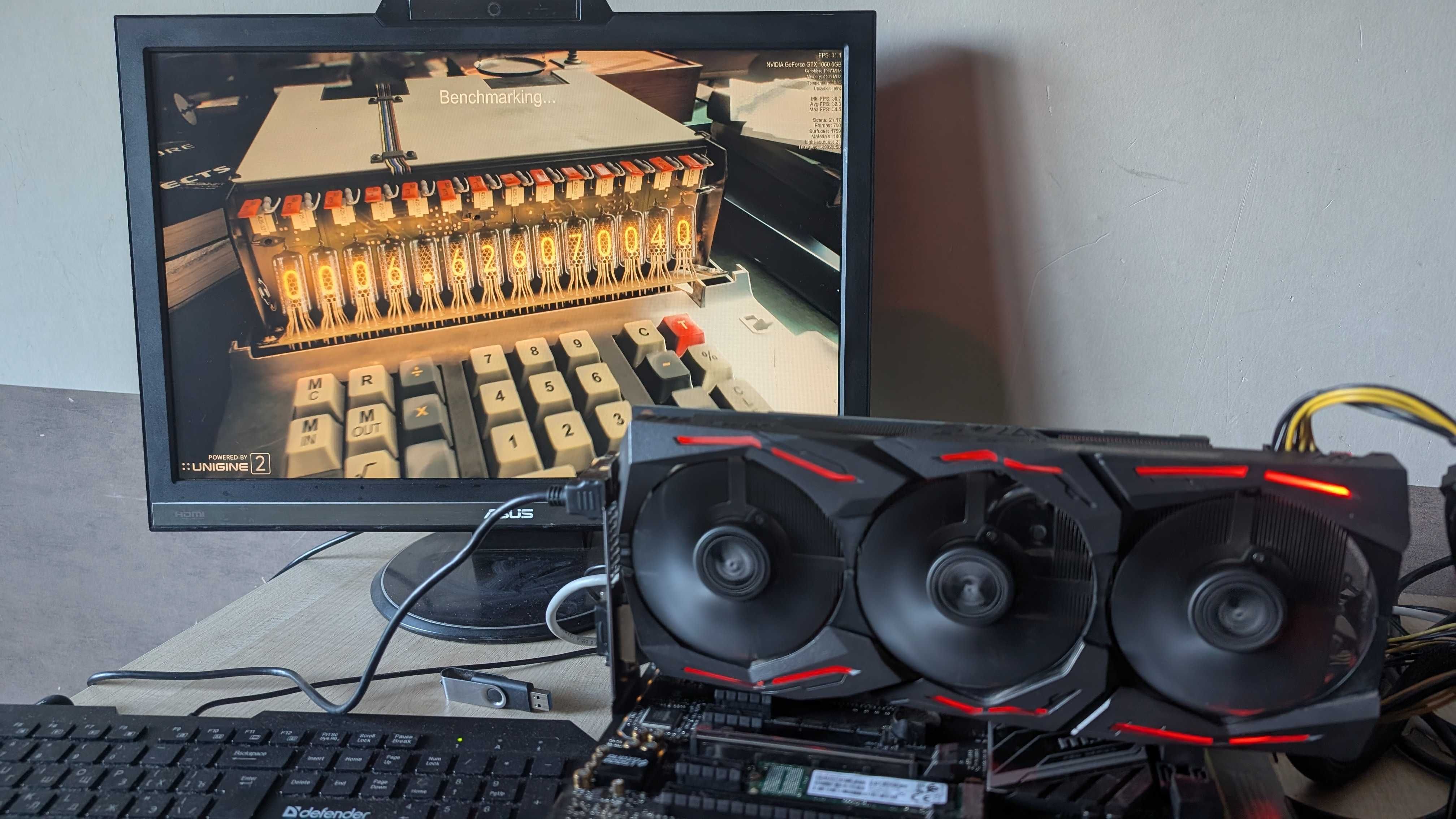 Відеокарта Asus PCI-Ex GeForce GTX 1060 ROG Strix 6GB GDDR5 (192bit)
