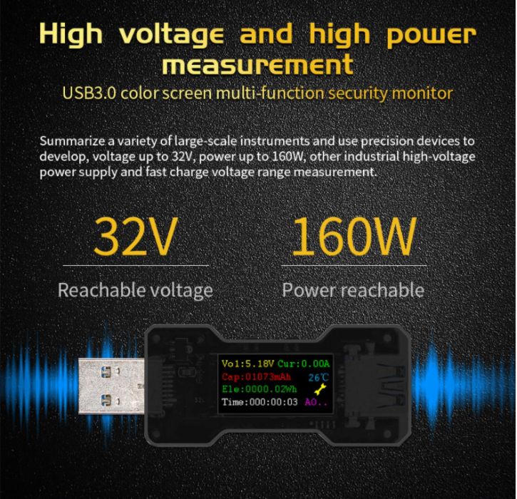 USB Tester - Testador de cabos e dispositivos USB