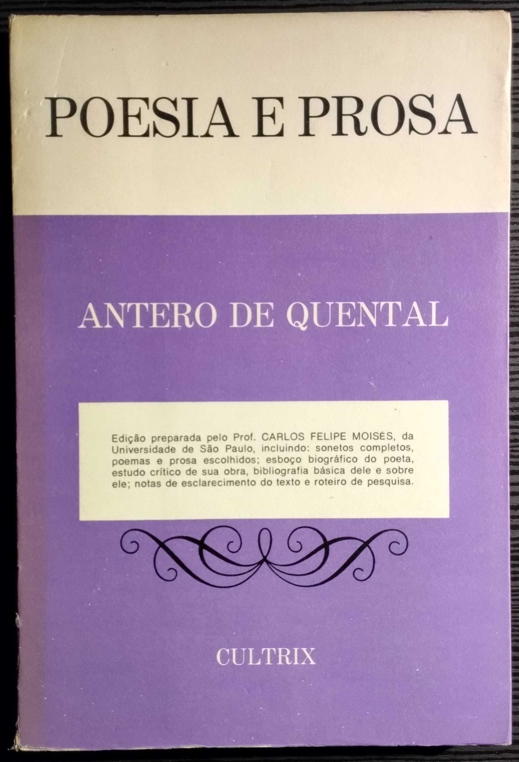 Livro - Poesia e Prosa - Antero de Quental