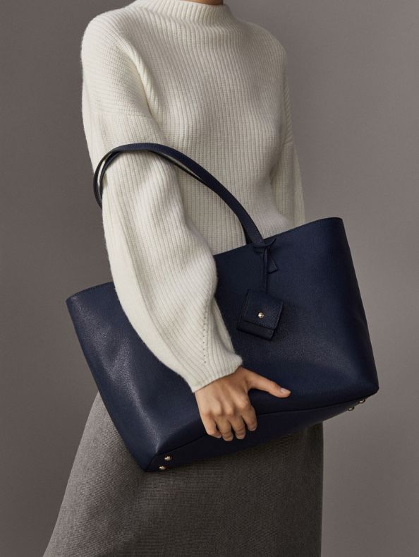 Torba shopper Massimo Dutti