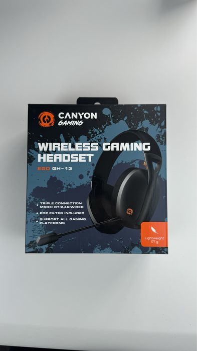 Навушники з мікрофоном Canyon EGO GH-13 Wireless Gaming 7.1 Black