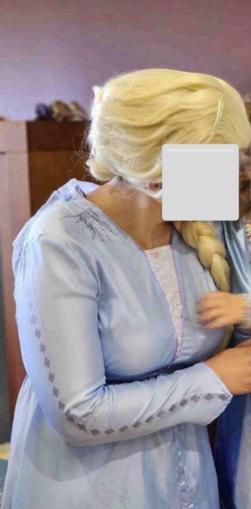 Vestido Elsa Frozen Tamanho S