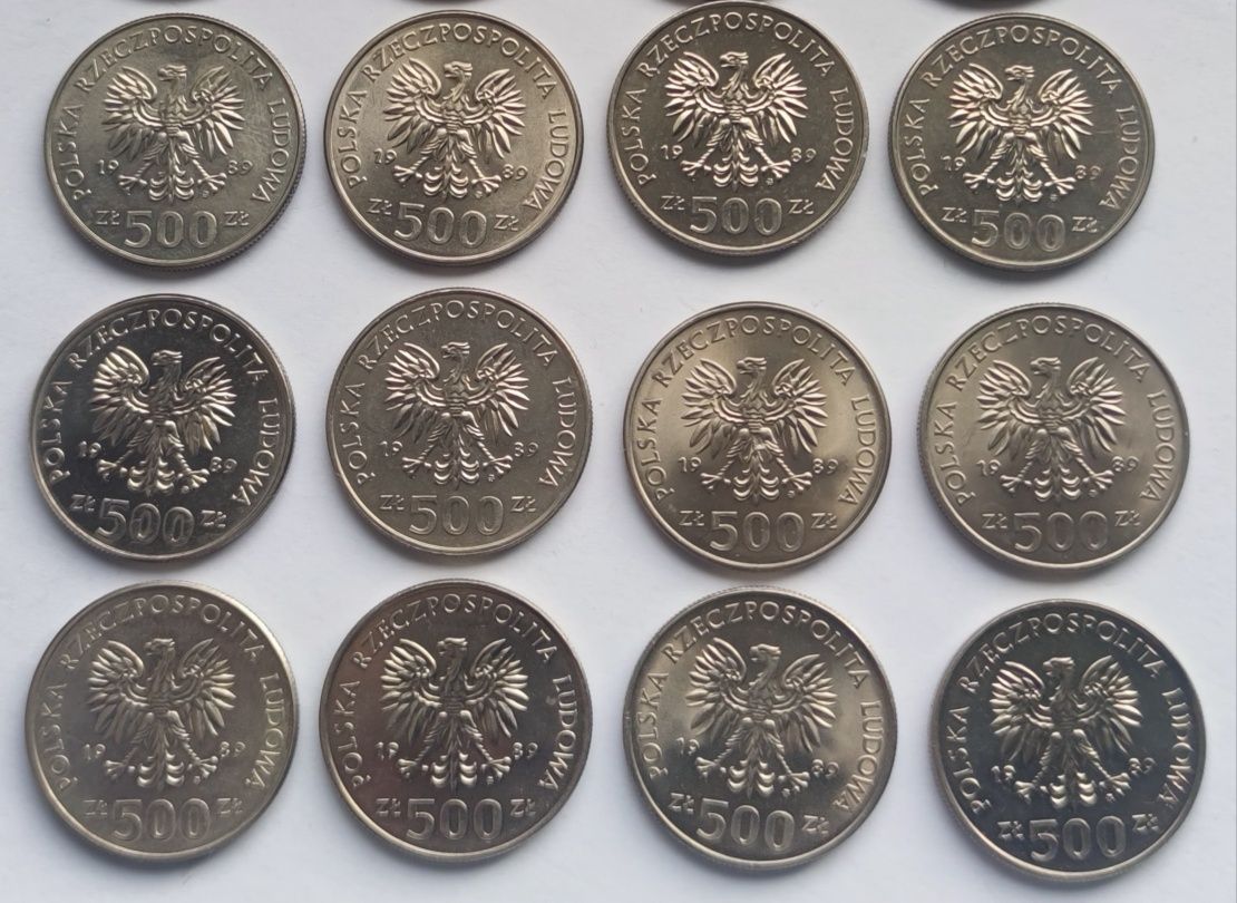 500 złotych 50 Rocznica Wojny Obronnej Polski - 12 sztuk