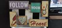 Vendo quadro " Follow your Heart "