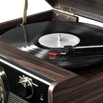 Victrola gira discos 6em1 (vinil, cds, cassete, radio, Bluetooth)