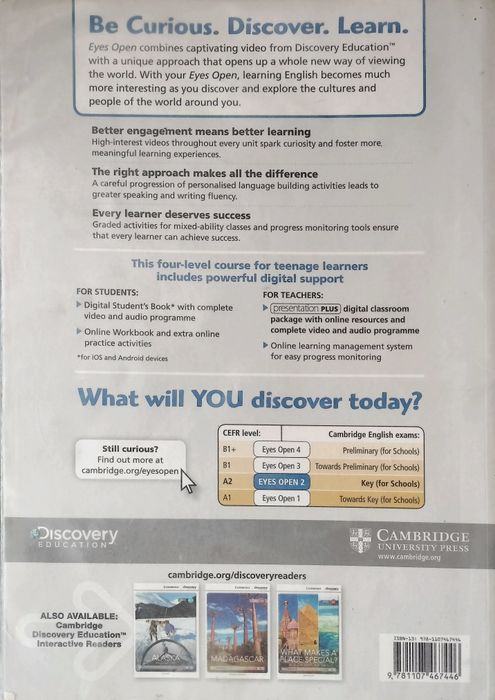 Manuais Eyes Open 2 Cambridge