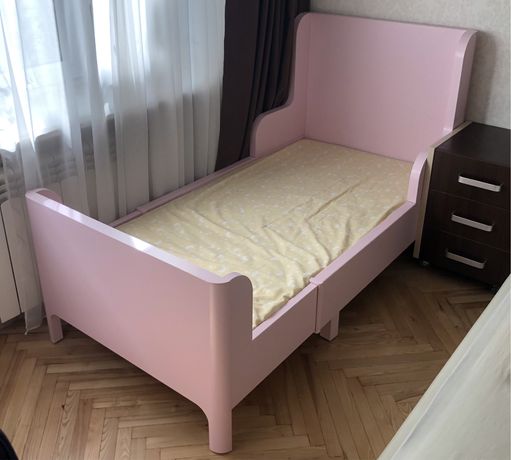 Кровать детская IKEA растущая раздвижная Busunge Бусунге, ліжко дитяче