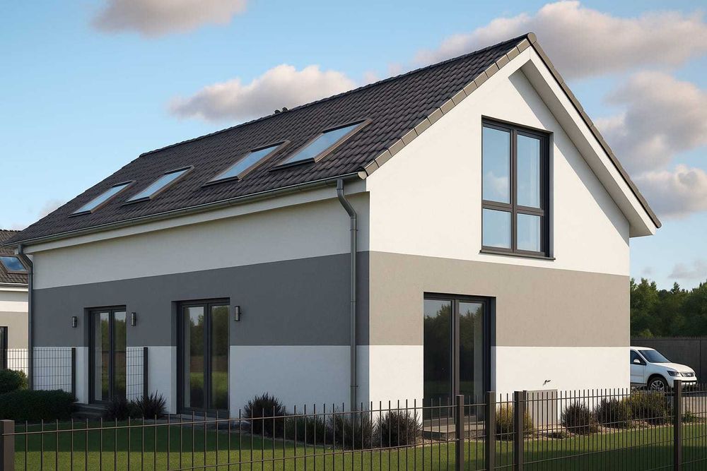 Przedsprzedaż ! Nowy dom dwulokalowy 76 m² + ogród pod lasem