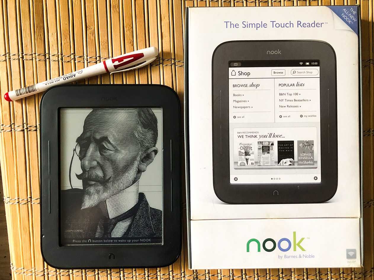E-Ink читалка Barnes & Noble NOOK  – як справжня книжка!