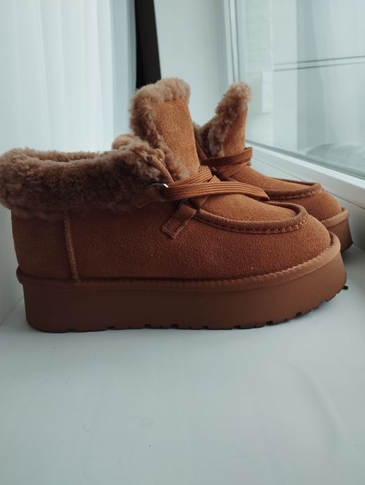 Уггі з натуральної замши та овчини