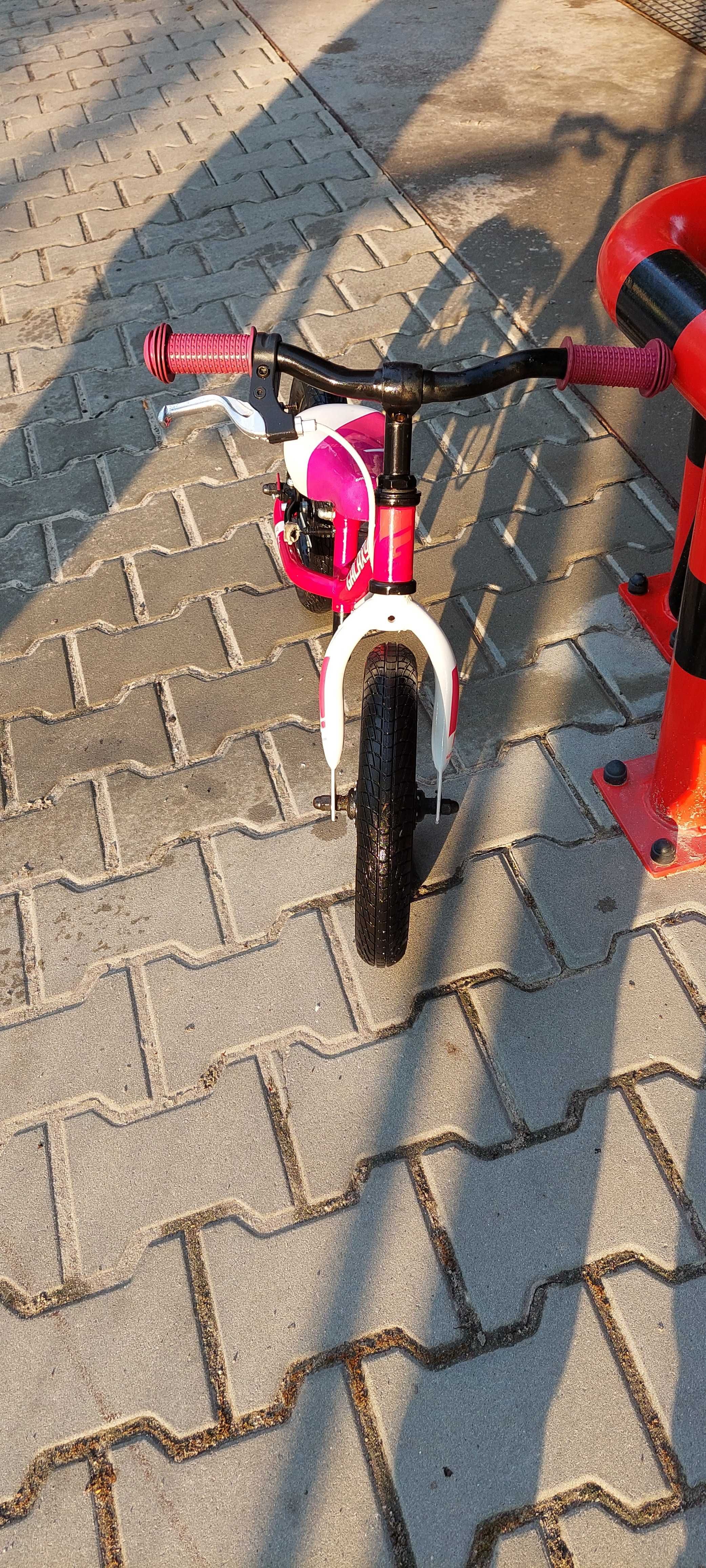 Rowerek biegowy 12" Galaxy różowy z hamulcem