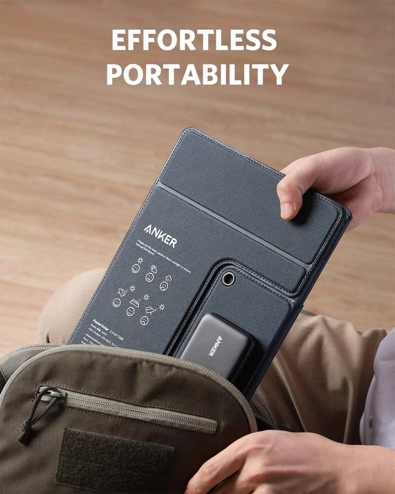 Сонячна зарядка,панель Anker PowerSolar 24W 3-Port USB