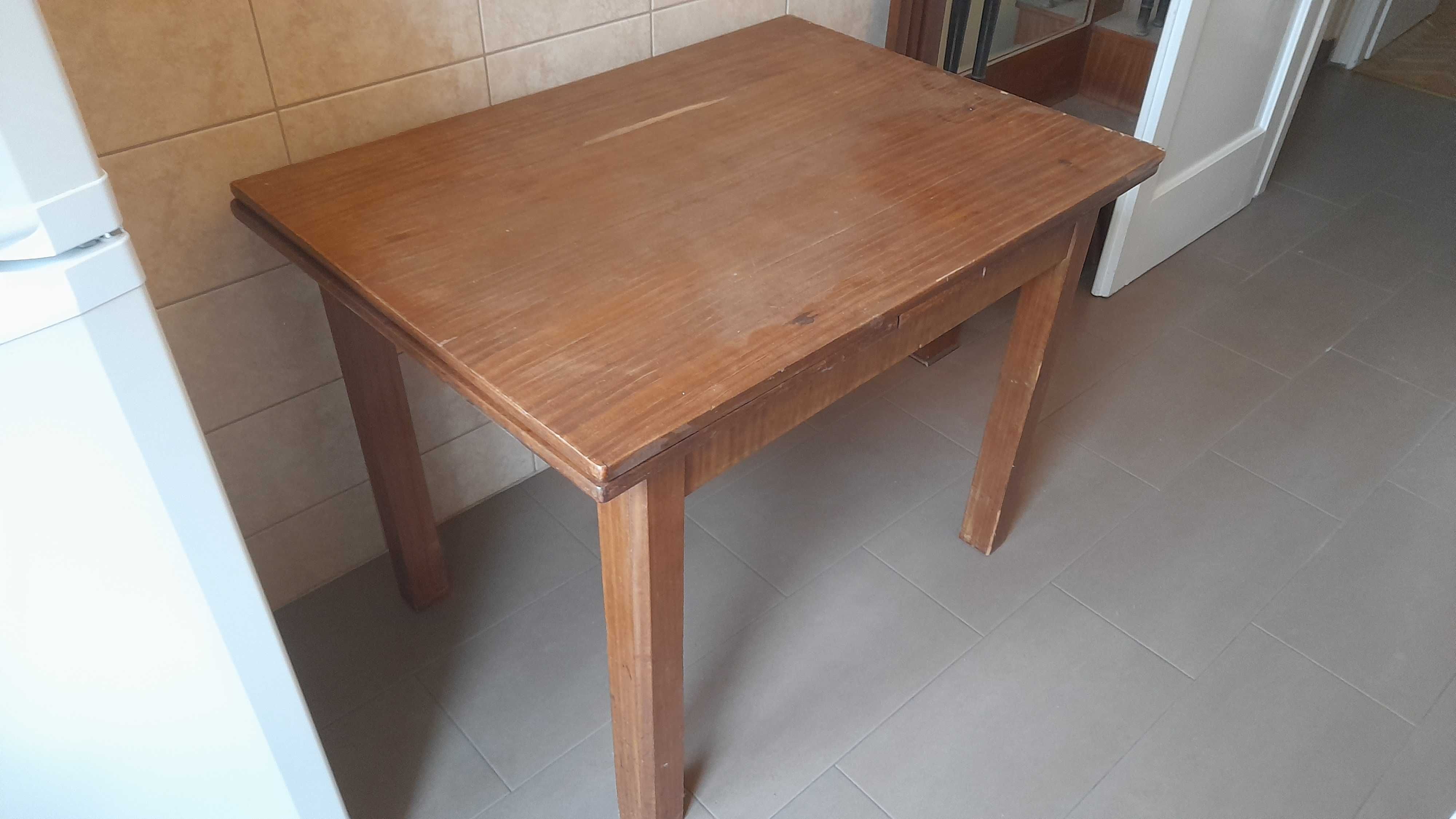 stół drewniany, klasyczny, rozkładany, używany