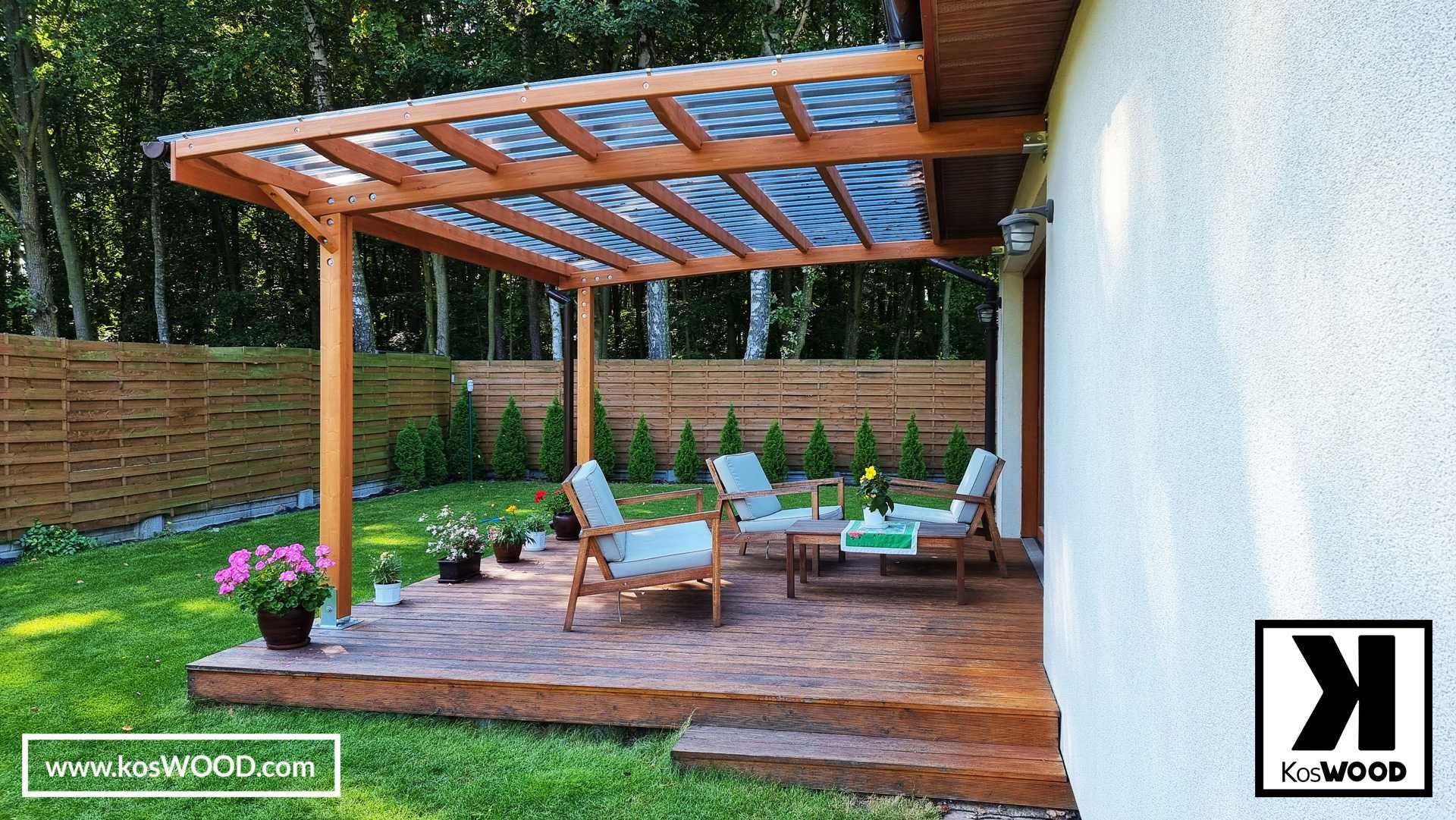 Zadaszenie Tarasu, Wiata, Pergola i wiele więcej! Koswood.com