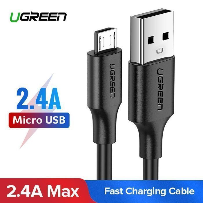 Kabel Usb Do Micro Usb Ugreen Us289 Qc 3.0 2.4A 1M (Czarny)