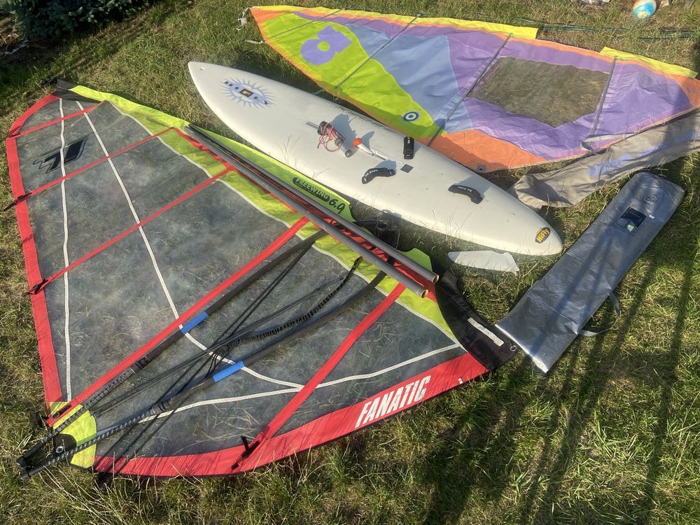 Deska windsurfingowa Hifly 160l mieczowa z pędnikiem kompletna zestaw
