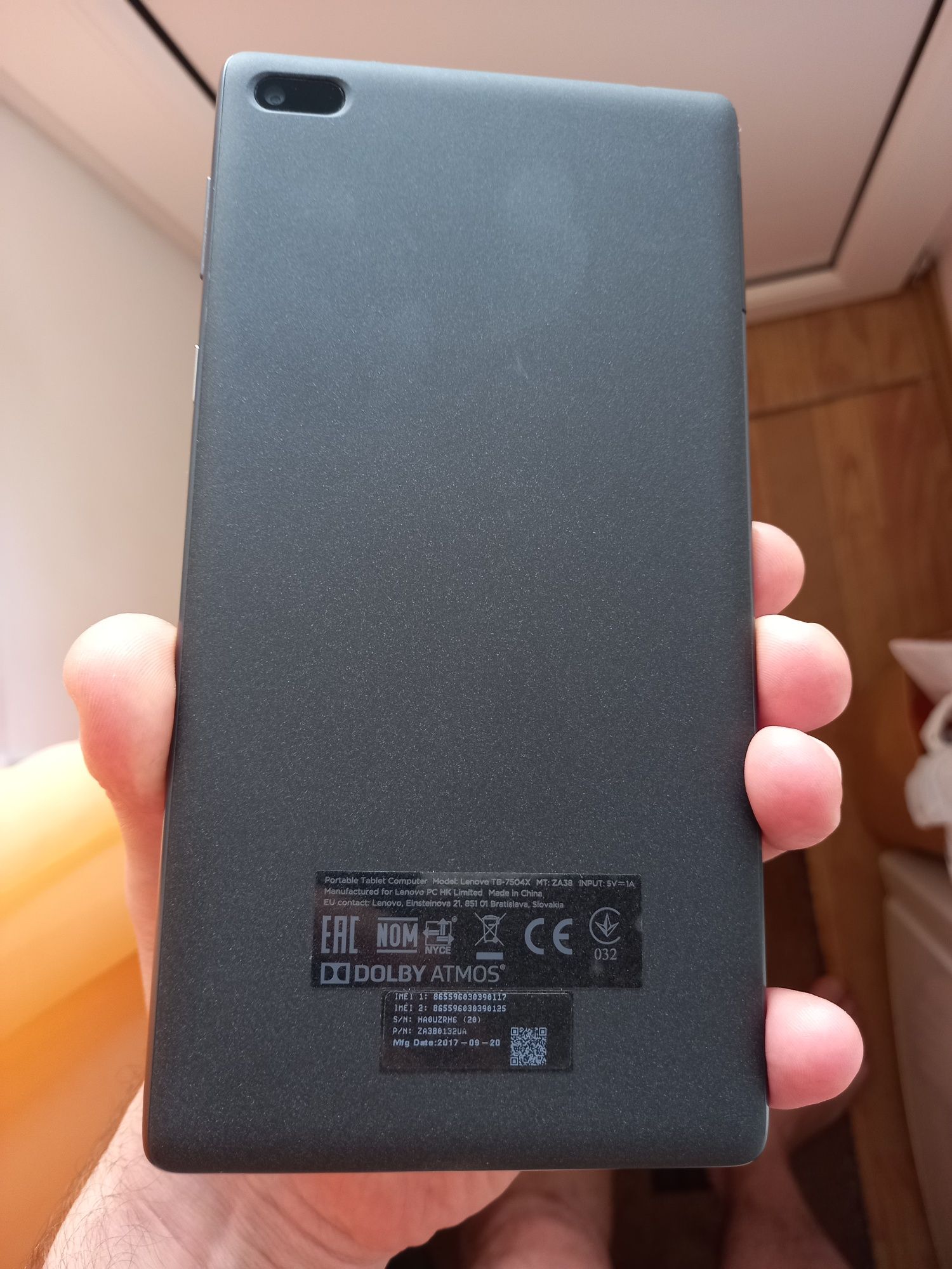 Планшет Lenovo TAB-7504X 7" LTE 16GB  Black