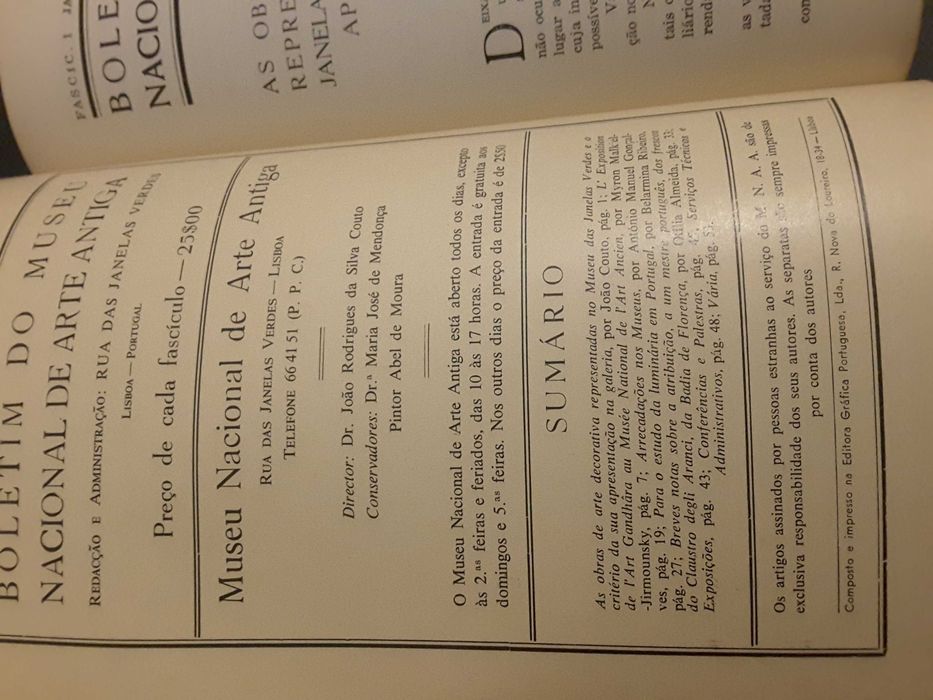 Boletins do Museu Nacional de Arte Antiga