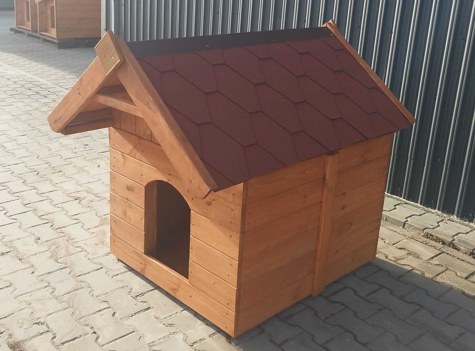 buda dla psa, buda drewniana, kojec dla psa, otwierany dach, domek