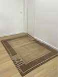 Carpete/ tapete de sala bege e castanho 2 x 1.40m