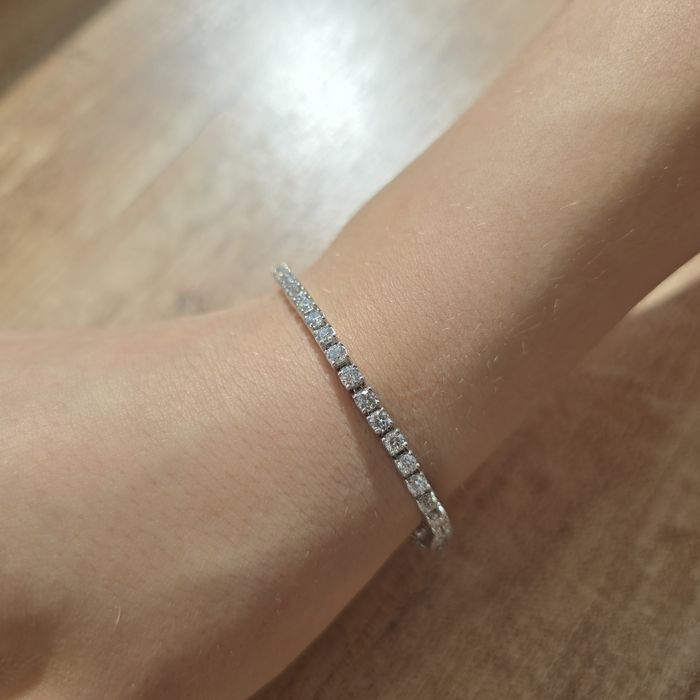 Тенісний браслет з діамантами