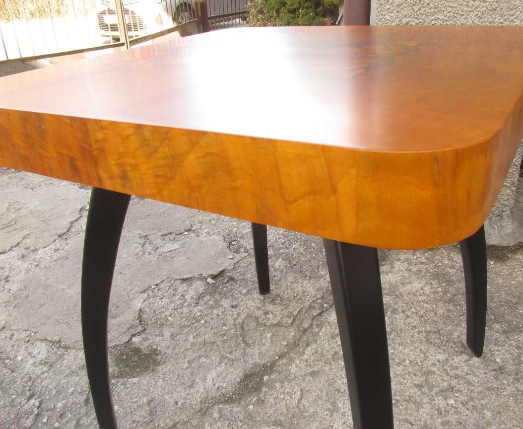 Stolik kawowy Art Deco Halabala H-259 orzech 64x64