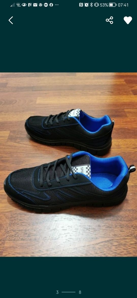 Super Lekkie Wygodne Adidasy Męskie Na Codzień Do Biegania