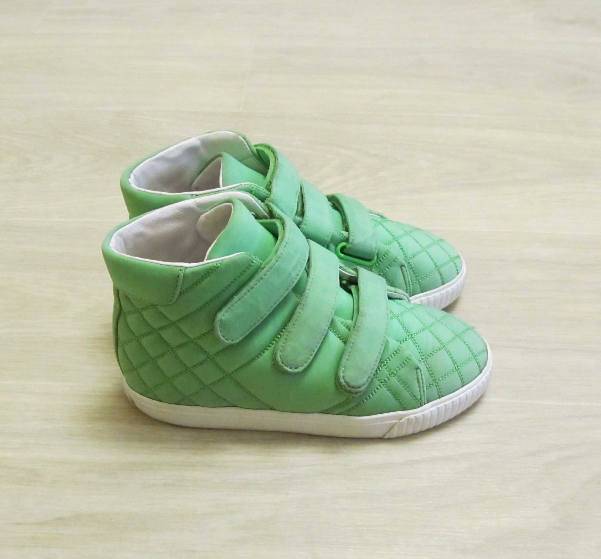 Burberry kids высокие кеды кроссовки с прострочкой р.31/20 см