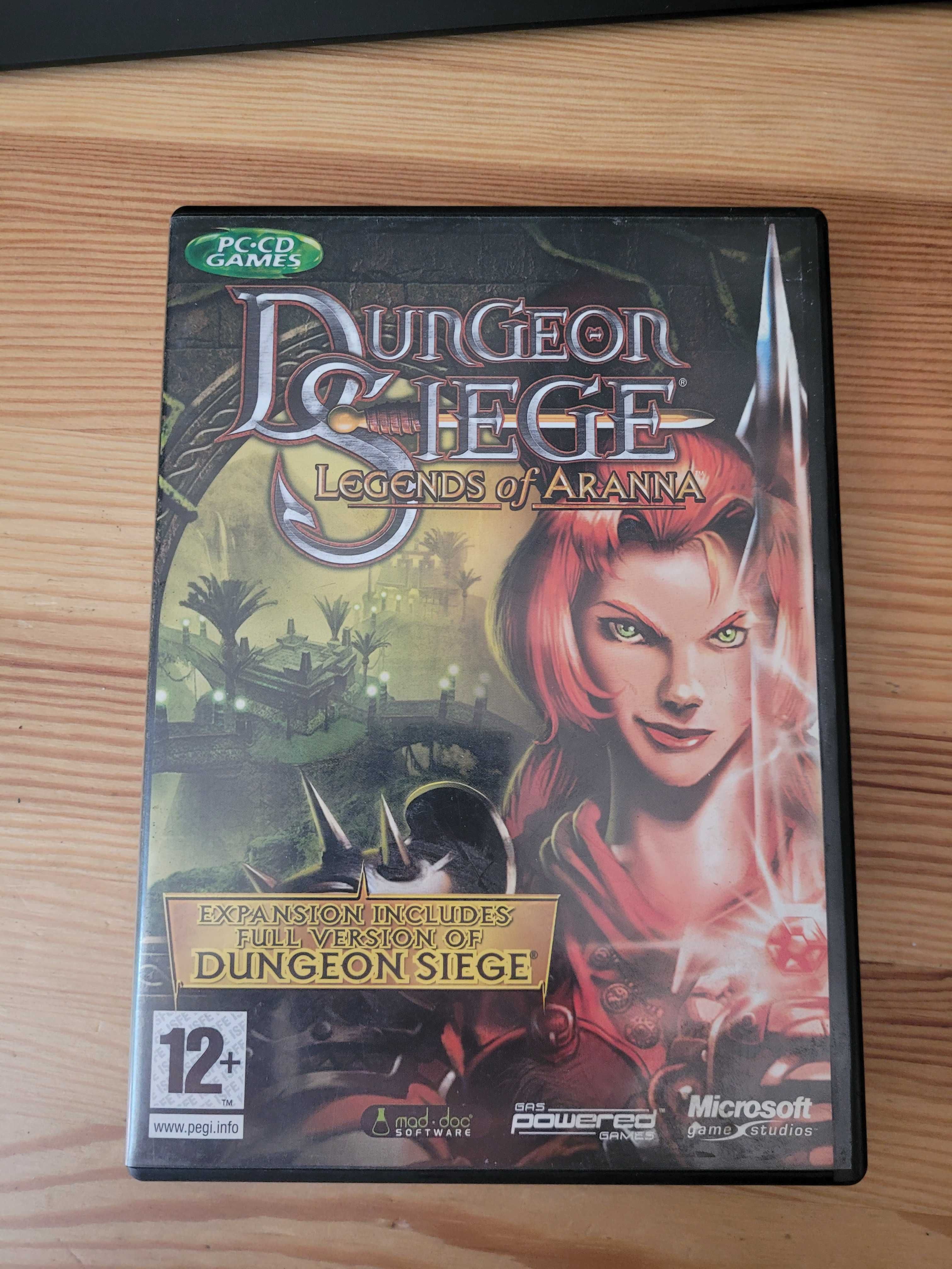Dungeon Siege 1 + dodatek Legends of Aranna - gra PC, pudełko + CD