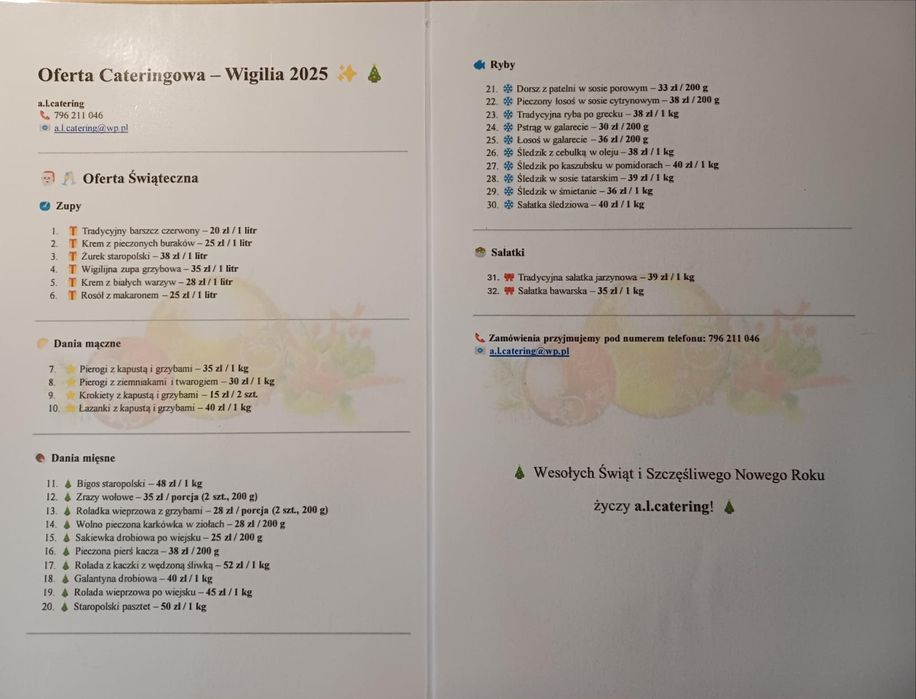 a.l.catering na każdą okazję.