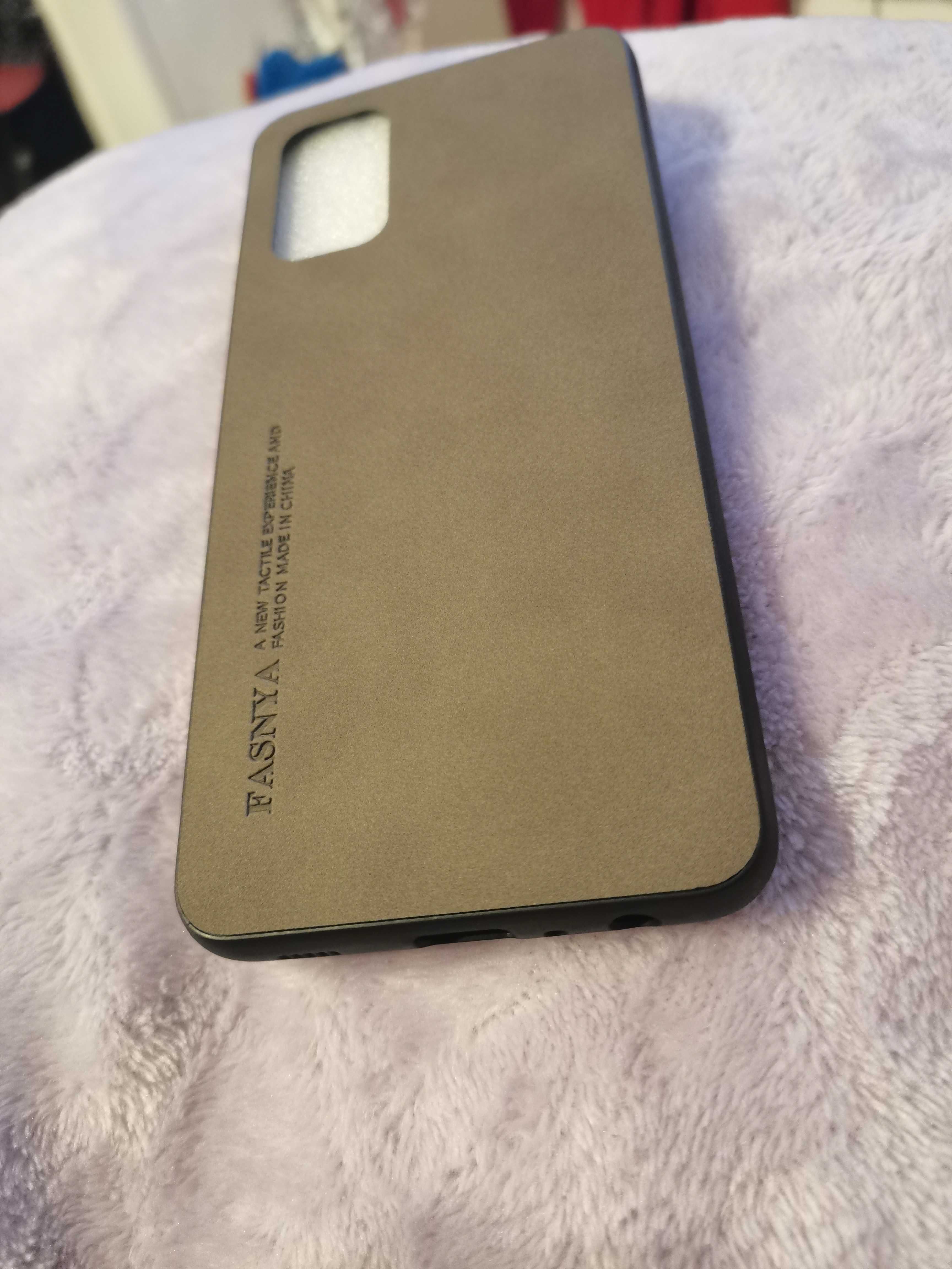 Samsung galaxy  a32 5g case obudowa plecki skórzane szare