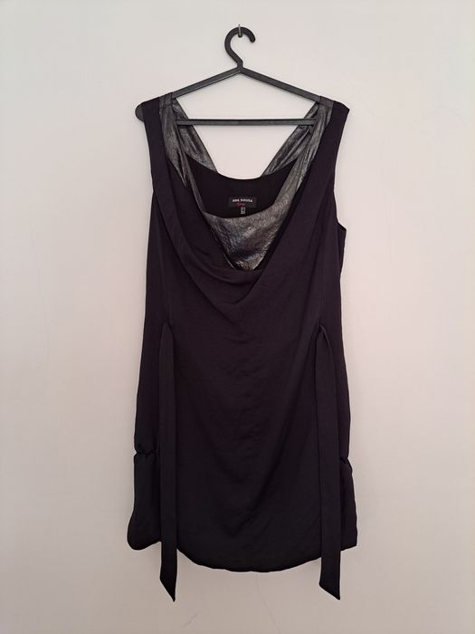 Vestido preto e cinza Ana Sousa