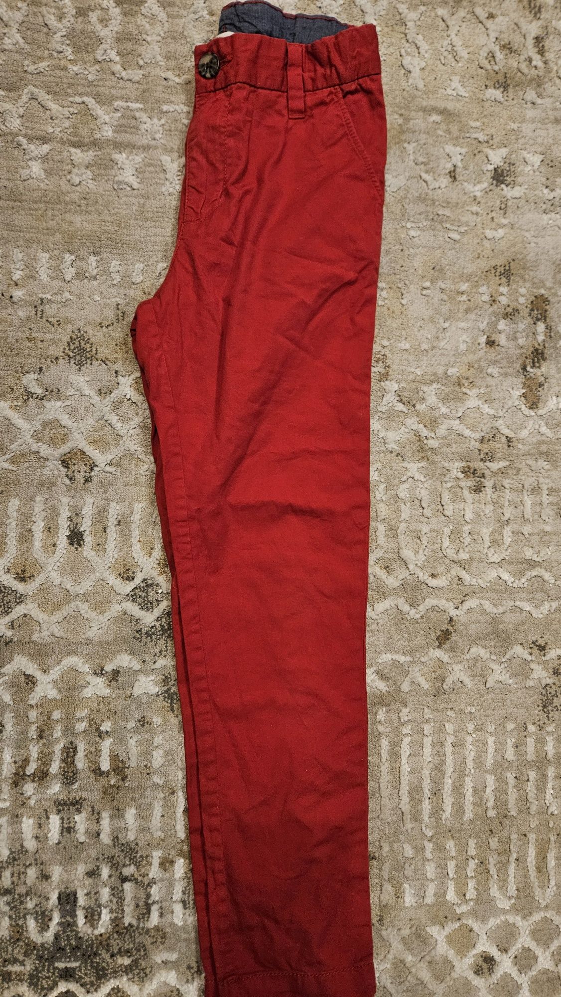 Spodnie czerwone H&M rozm. 128