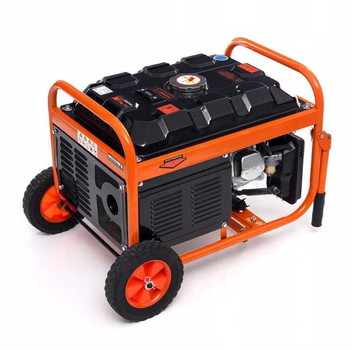Agregat Prądotwórczy 5200W 7KM 400V MIEDŹ Rozrusznik Na Kołach SKlep