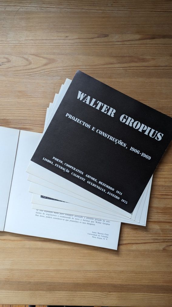 Livro arquitecto Walter Gropius da Bauhaus