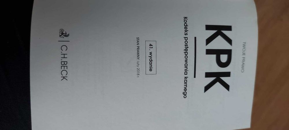 Książka Kodeks postępowania karnego C.H. Beck wydanie 41,  2018