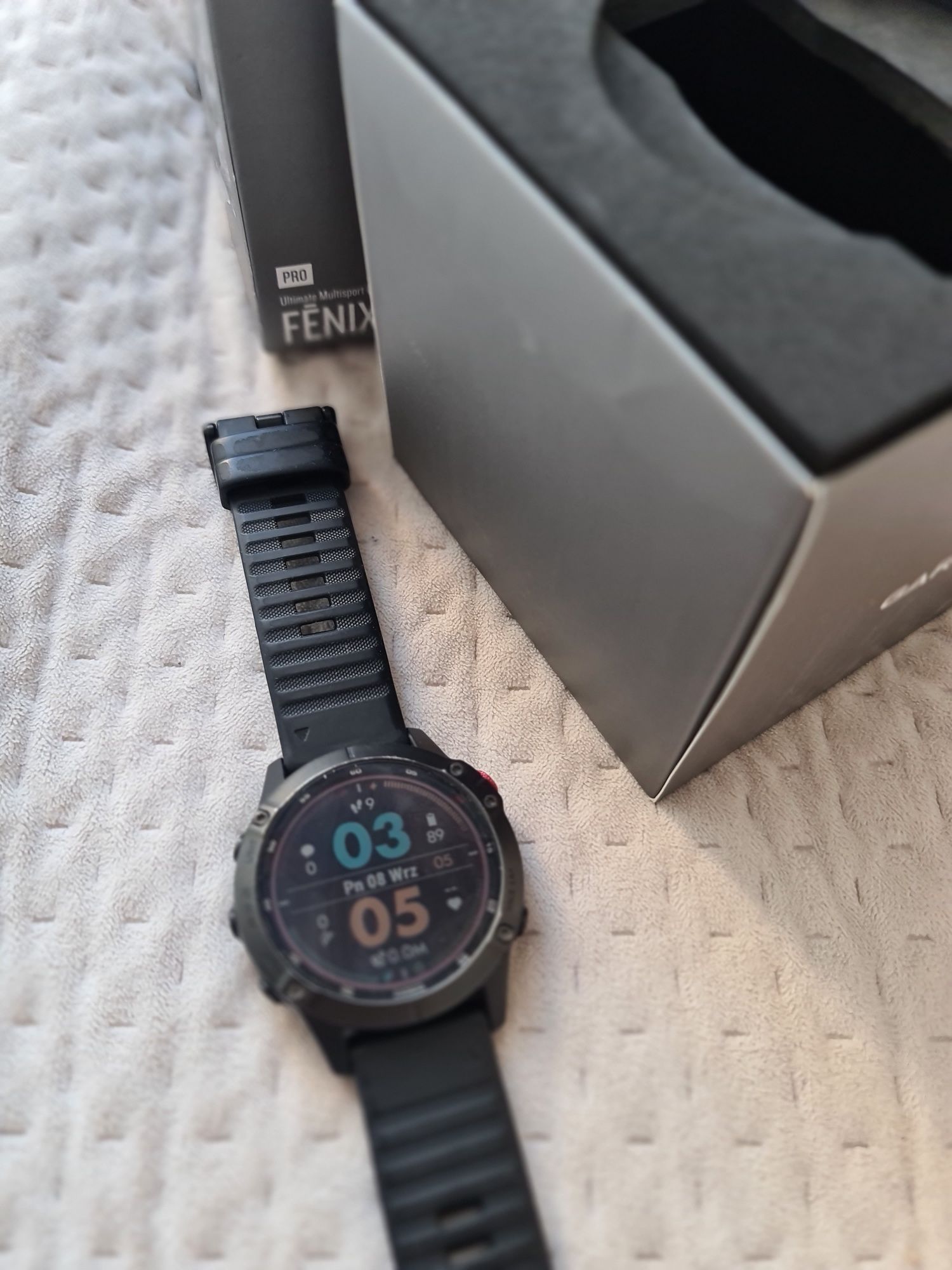 Garmin Fenix 6 Pro SOLAR ,stan bdb,sptawny