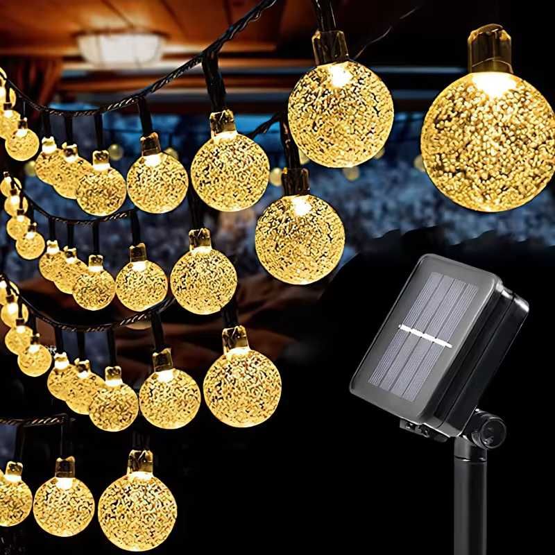 Girlanda słoneczna led 5m lampki wodoodporne 20 lampek ledowych