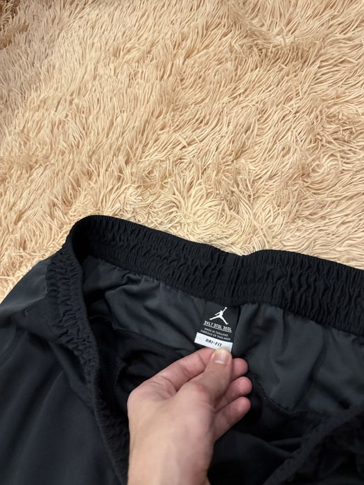 Чёрные спортивные штаны jordan dri-fit джордан оригинал 3xl xxxl