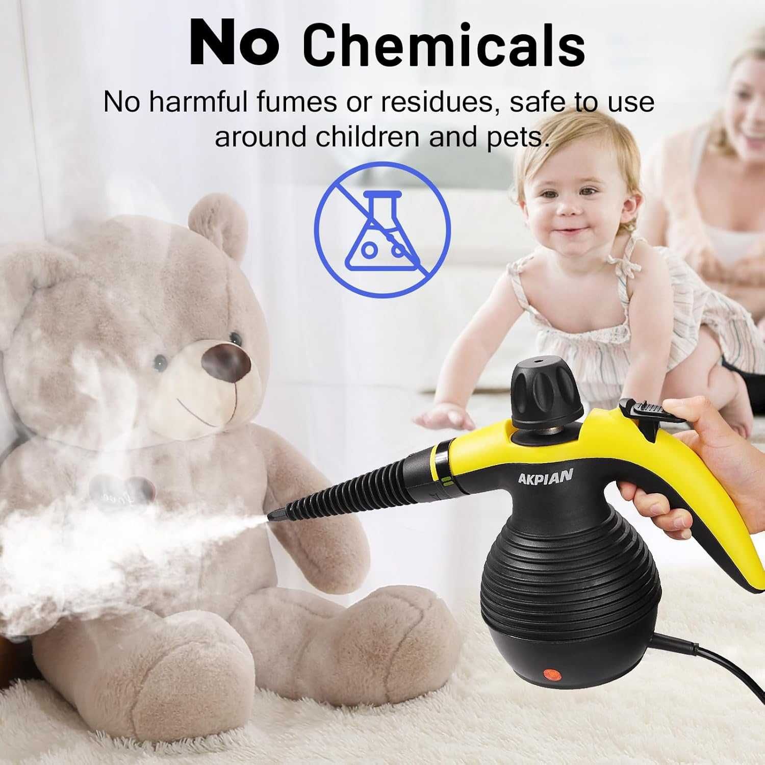 Mop parowy AKPIAN SC301 Wielofunkcyjna Ręczna myjka parowa
